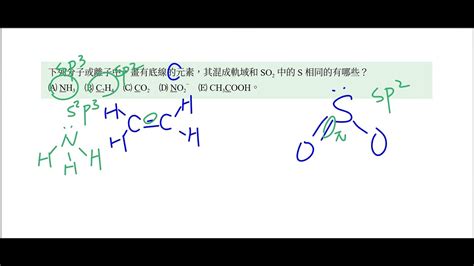 空軌域判斷|化學鍵II 分子構形與混成軌域